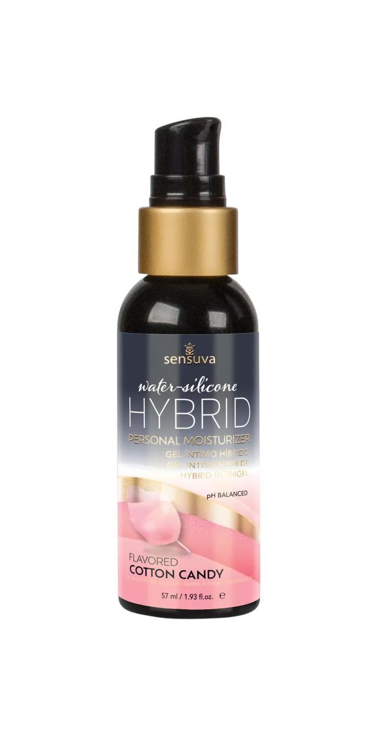 Змазка водно-силіконова Sensuva Hybrid Cotton Candy (57 мл) без цукру, можна для оральних пестощів