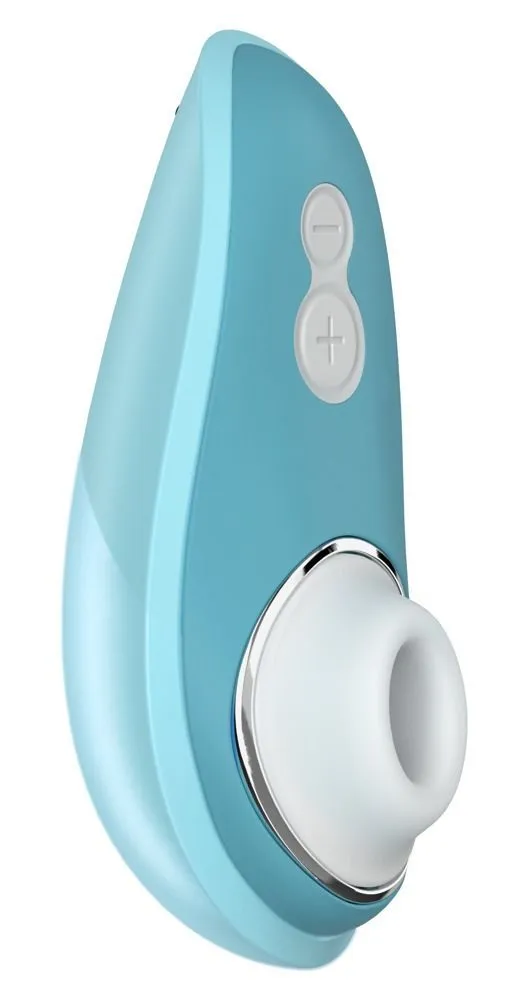 Вакуумний кліторальний стимулятор Womanizer Liberty Blue, магнітна кришка, 2 насадки