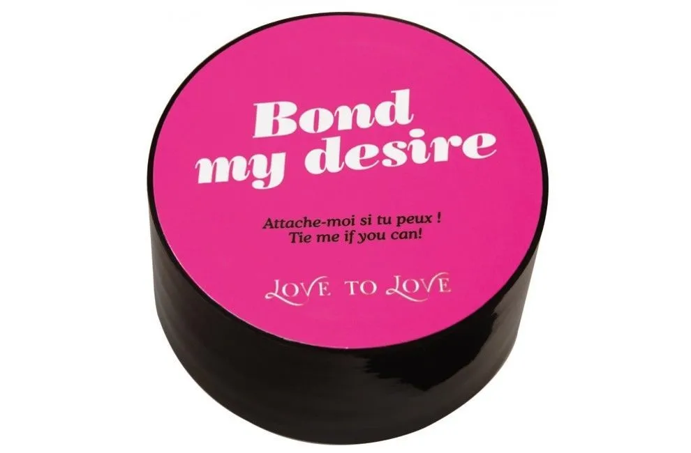 Скотч для бондажа Love To Love BOND MY DESIRE (15м) Чорний, не липне до шкіри і волосків