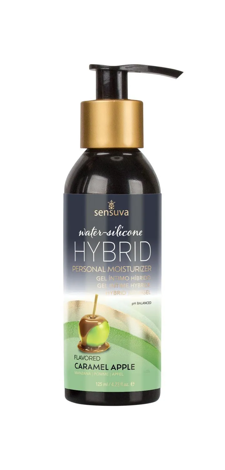Змазка водно-силіконова Sensuva Hybrid Caramel Apple (125мл) без цукру, можна для оральних пестощів