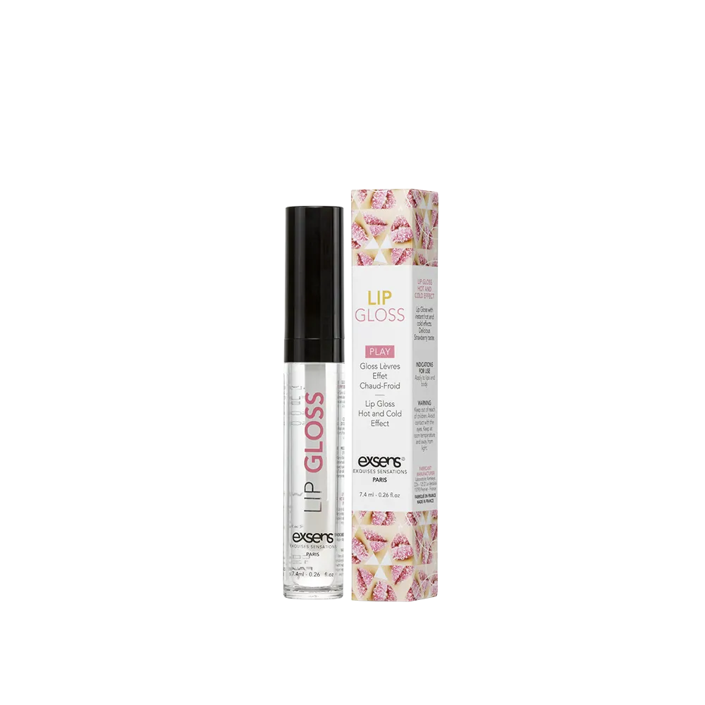 Стимулювальний блиск для губ EXSENS Lip Gloss 7,4 мл, ефект поколювання і холод-тепло