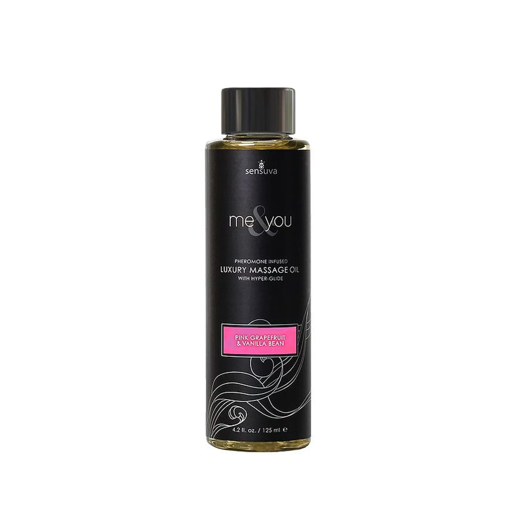 Масажна олія Sensuva — Me&You Pink Grapefruit & Vanilla Bean (125 мл) з феромонами