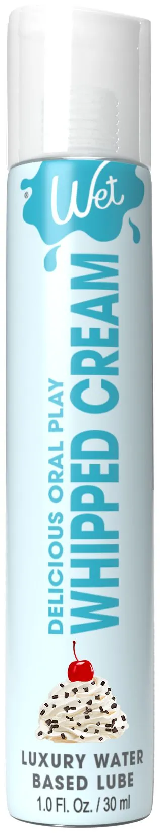 Лубрикант на водній основі Wet Oral Play Whipped Cream (30 мл), їстівний, без цукру