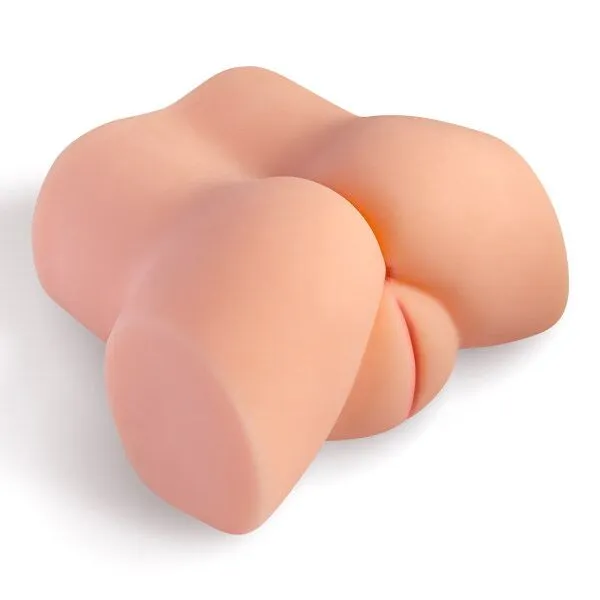 Мастурбатор-півторс з вібрацією Real Body Real Tess, вагіна та анус, 18х15см