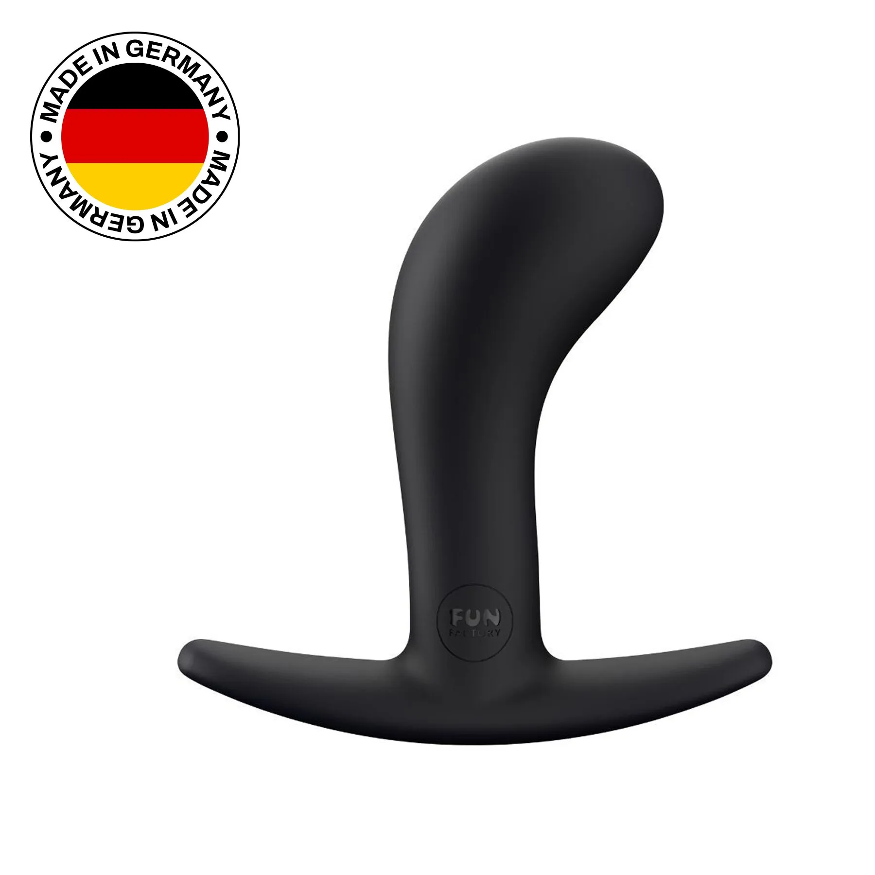 Анальна пробка Fun Factory BOOTIE S, чорна, діаметр 2,8 см, тонкий обмежувач 