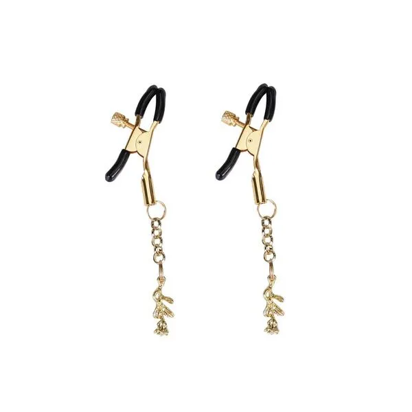 Затискачі для сосків Liebe Seele Rose Pendant Nipple Clamps Gold