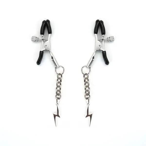 Затискачі для сосків Liebe Seele Lightning Nipple Clamps Silver