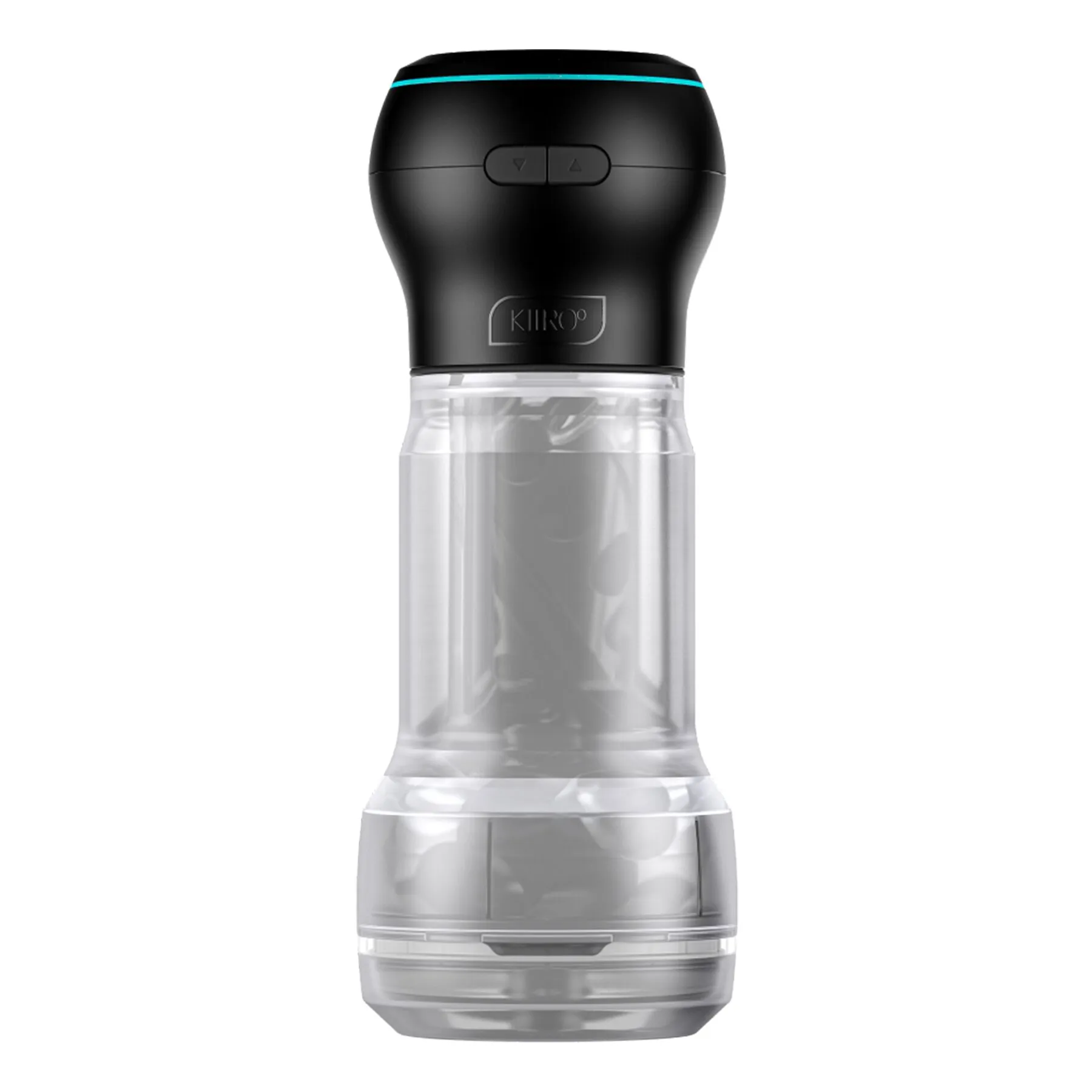 Мастурбатор Kiiroo Feel Pocket Crystal зі всмоктувальною інтерактивною насадкою PowerBlow Combo Set