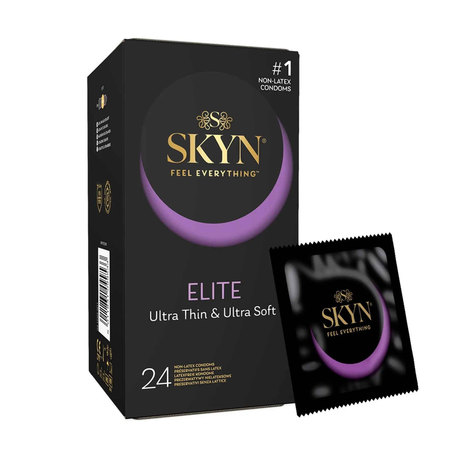 Безлатексні преміум-презервативи SKYN Elite 24 шт, ультратонкі