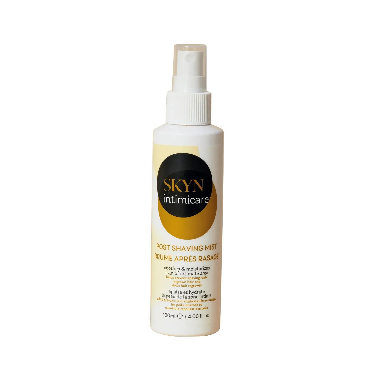Розпродаж!!! Спрей після гоління Skyn Intimicare Post Shaving Mist 120 мл (термін 31.07.2026)