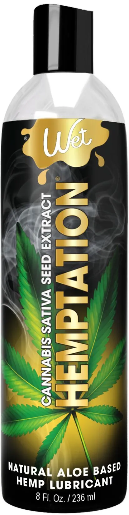 Розпродаж!!! Лубрикант з екстрактом канабісу Wet Hemptation 236 мл (срок 06.03.2026)