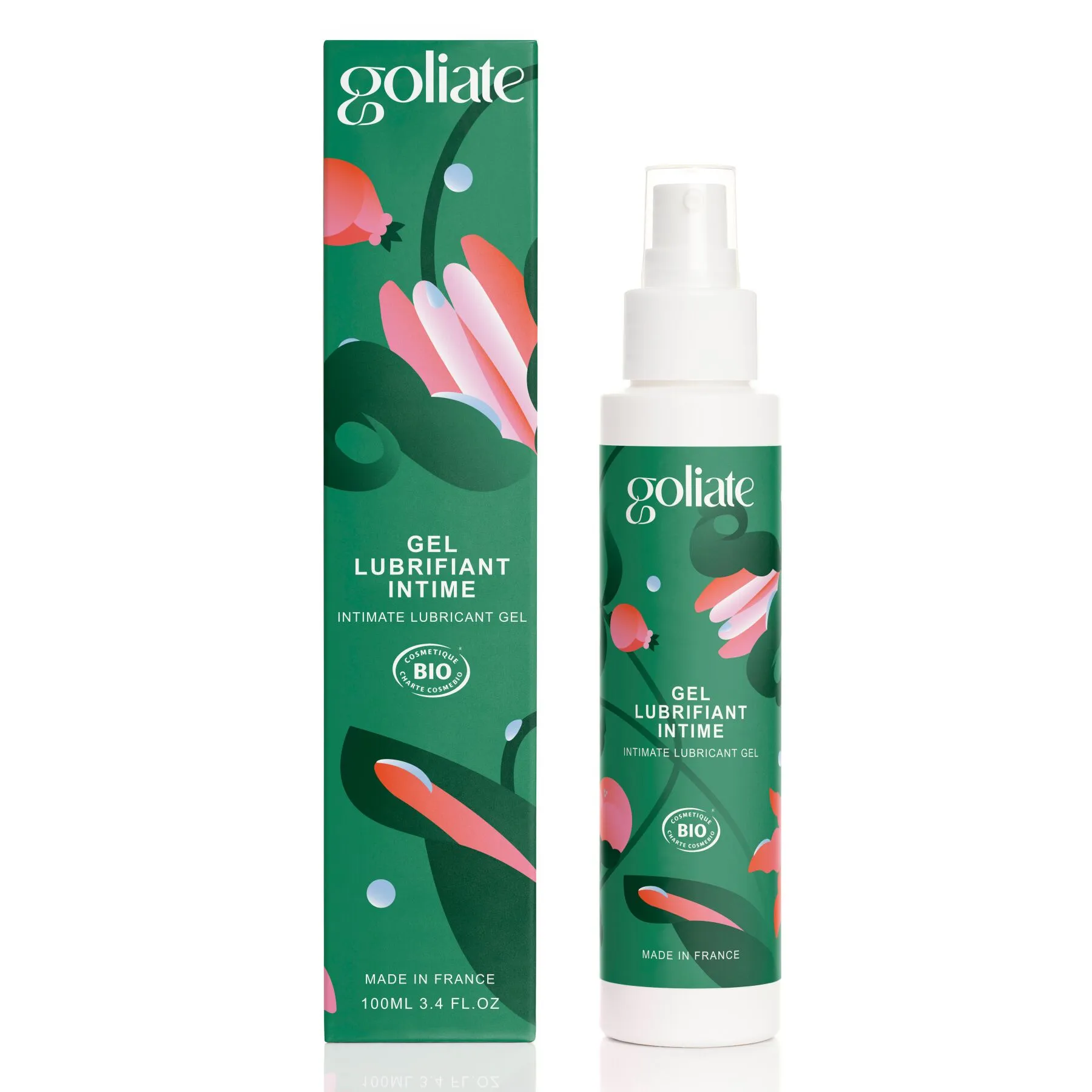 Гель-лубрикант Goliate Gel Lubrifiant Intime, 100 мл, екстракт червоних водоростей, веган-френдлі