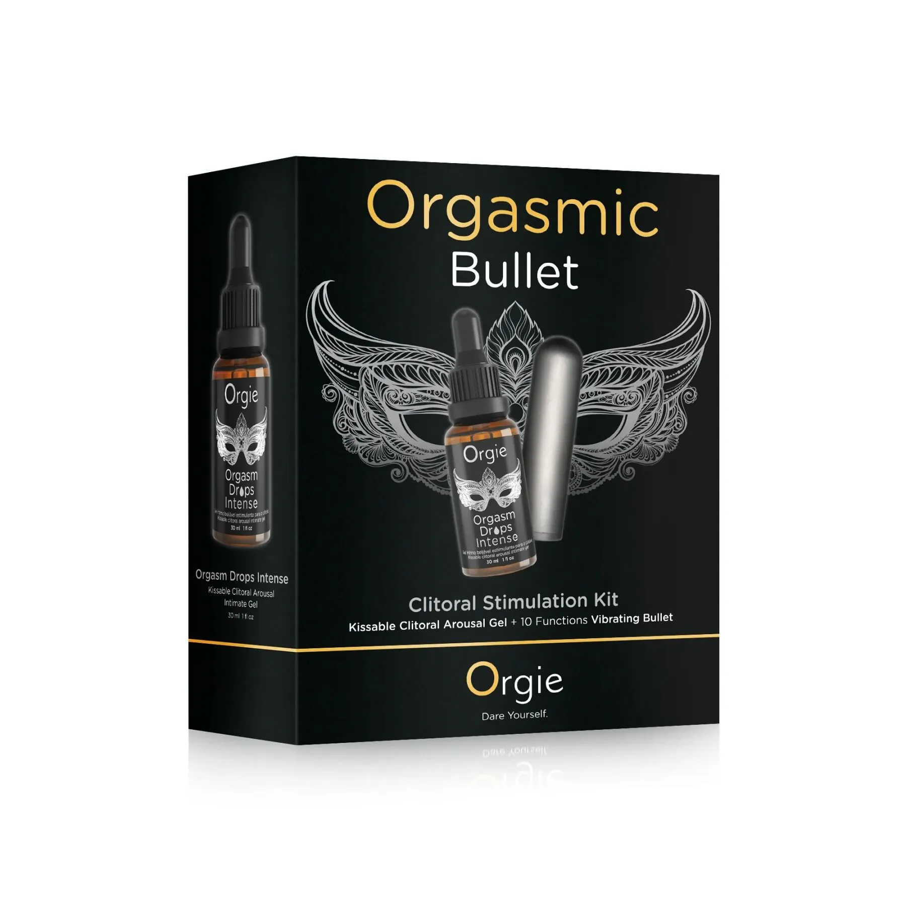 Набір Orgie Orgasmic Bullet: збуджувальні краплі та віброкуля