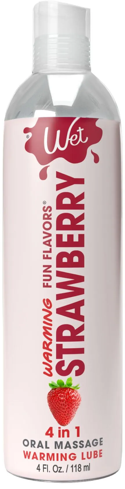 Розпродаж!!! Зігрівальний лубрикант Wet Warming Strawberry 4in1 118 мл (термін 06.07.2026)