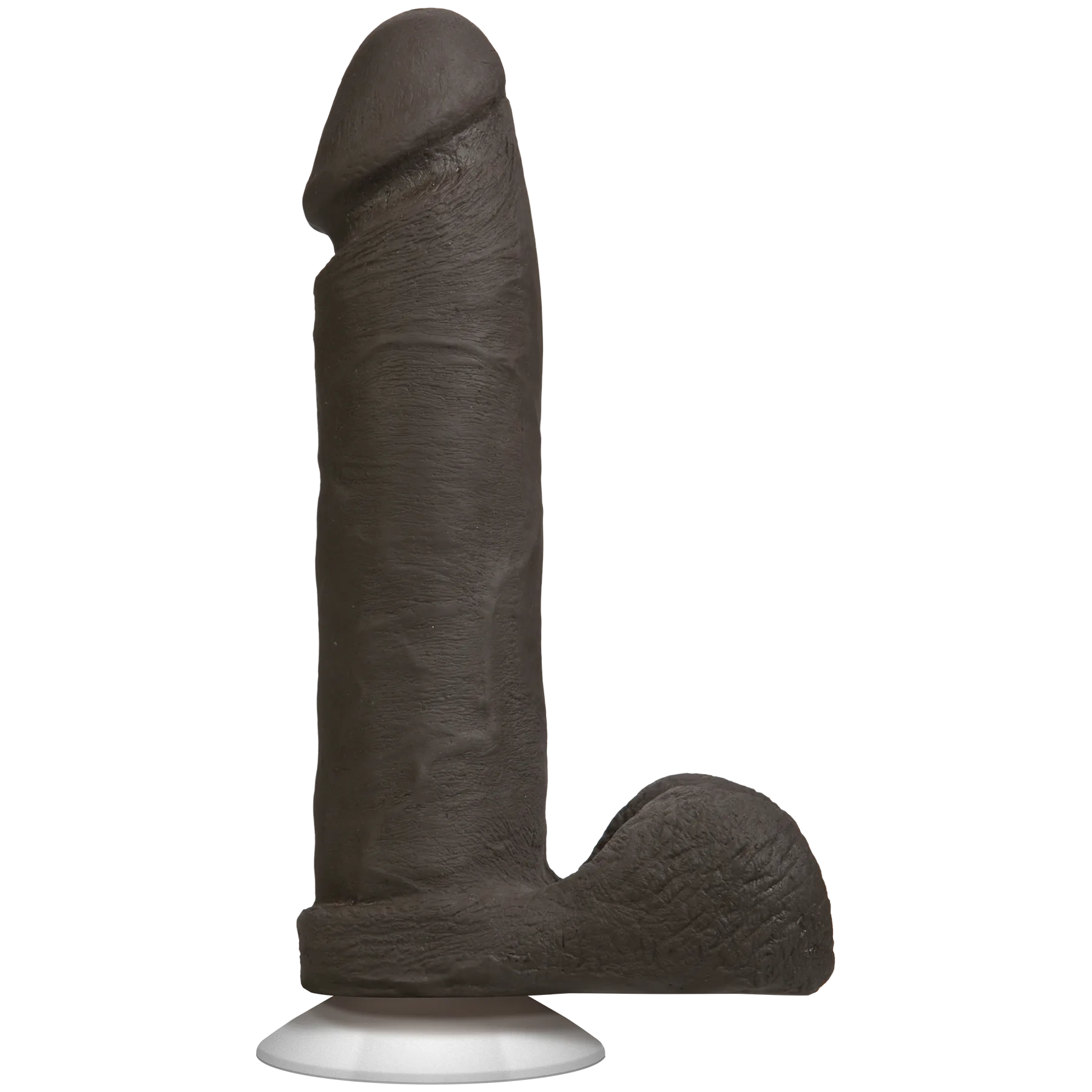 Фалоімітатор Doc Johnson The Realistic Cock 8 inch Black - ULTRASKYN, Vack-U-Lock, діаметр 5,1 см