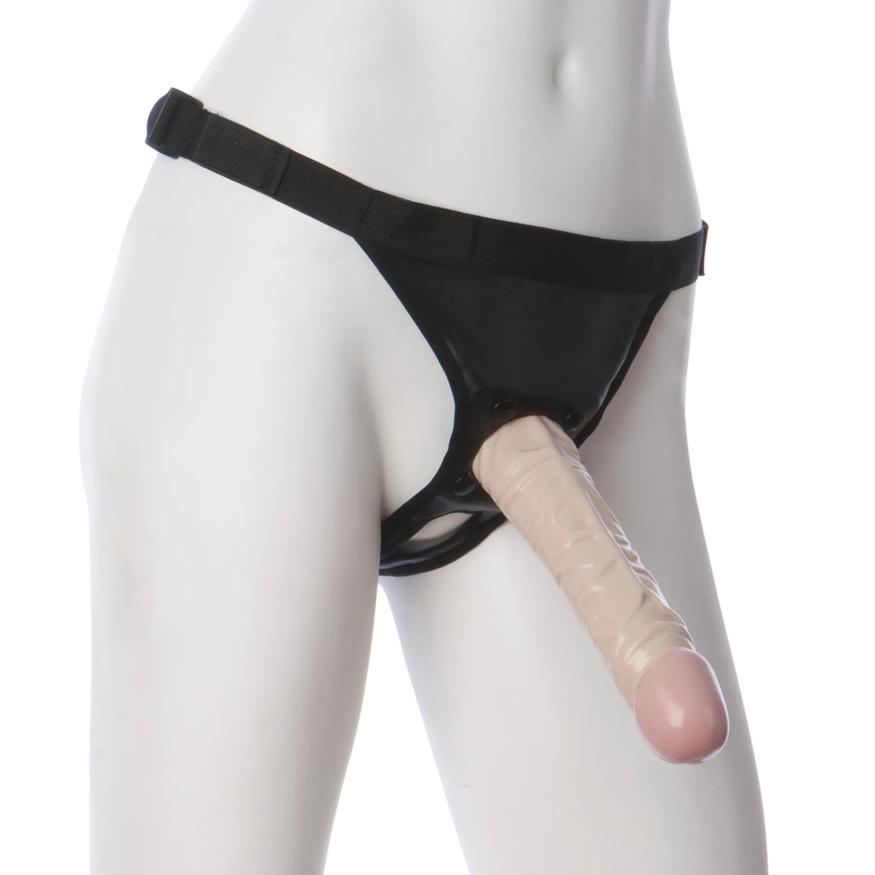 Трусики зі страпоном Doc Johnson Vac-U-Lock 8 Inch Classic Dong Ultra Harness, ПВХ, діаметр 3,8см
