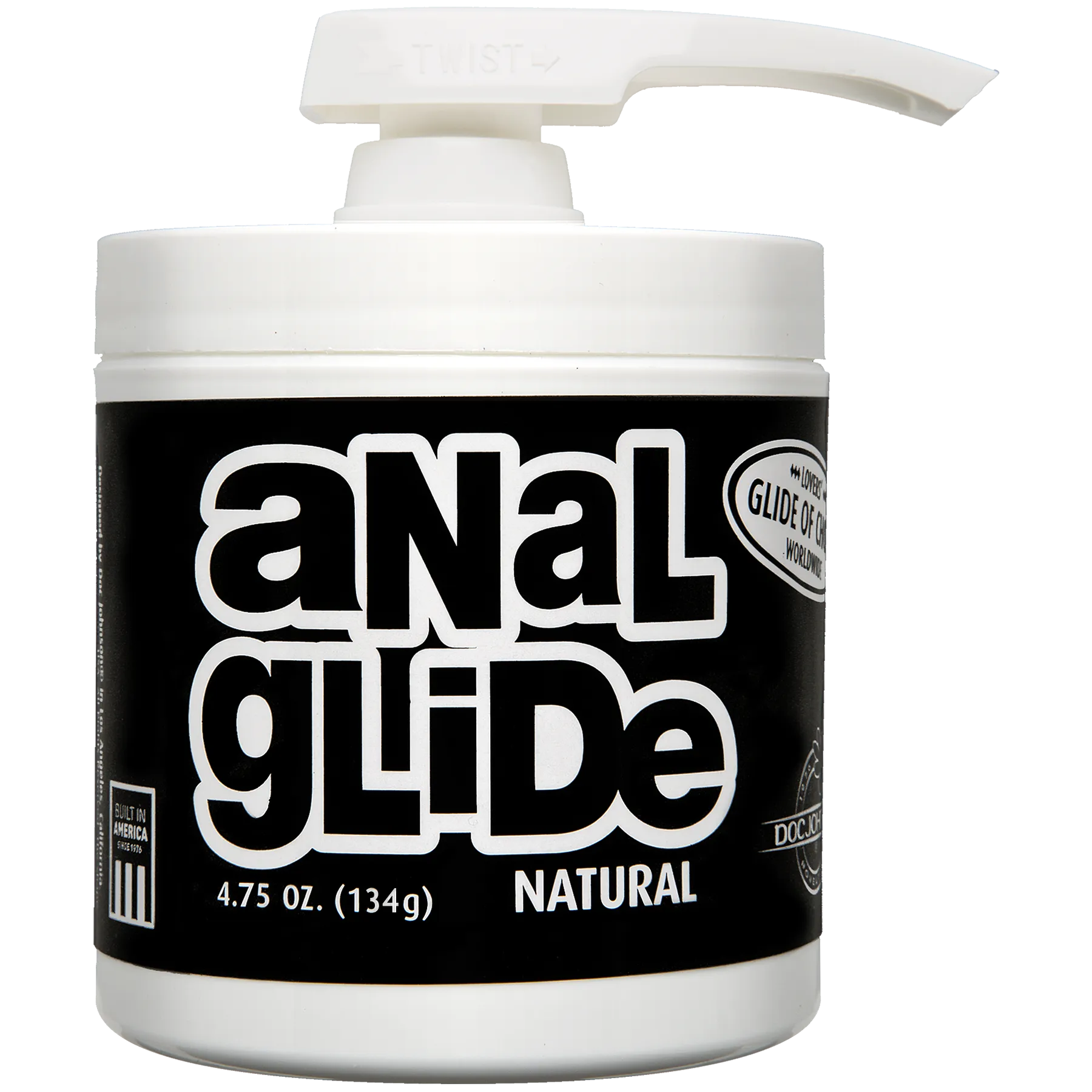 Анальна змазка на олійній основі Doc Johnson Anal Glide Natural (127 г) тривале ковзання