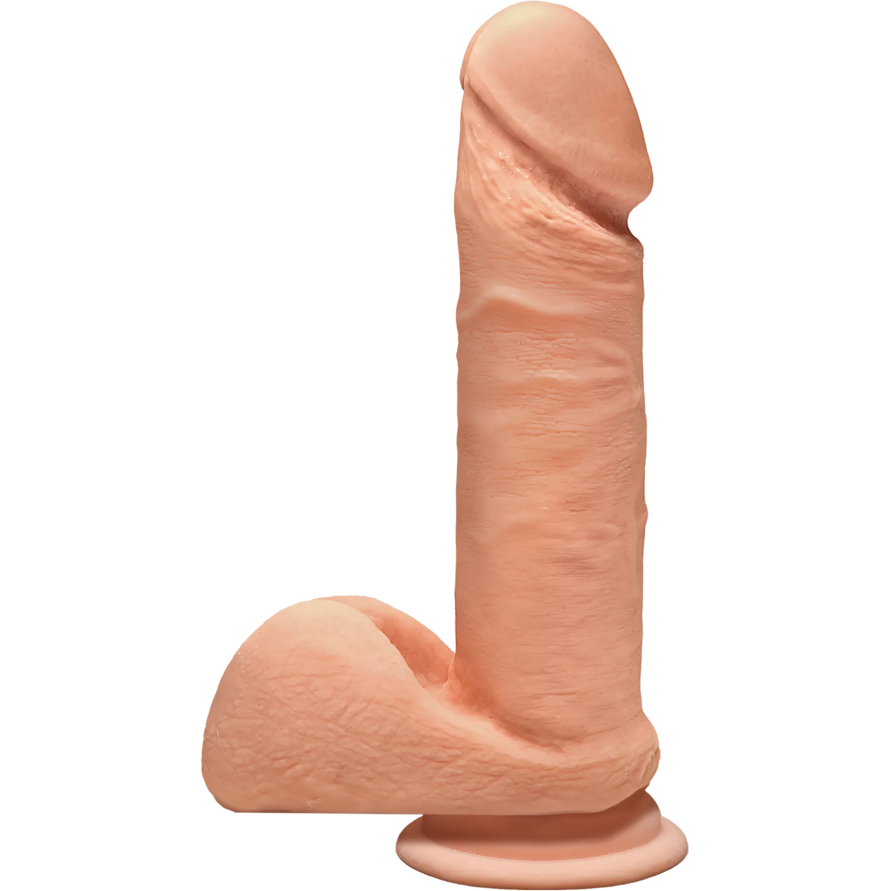 Фалоімітатор Doc Johnson The D - Perfect D - 7 Inch With Balls - ULTRASKYN, діаметр 4,5 см